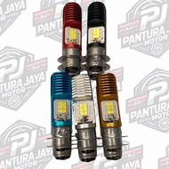 LED MOTORCYCLE HEADLIGHT H6 M5 KT1518 UNIVERSAL AUTOMATIC DUCK MAIN BULB
