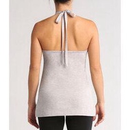 Halter top cami Light heather grey 綁帶式長版練習上衣 淺灰色