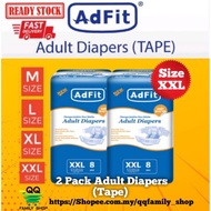 Adfit 2 Packs Combo Adult TAPE Diaper (M/L/XL/XXL) Adult Diaper