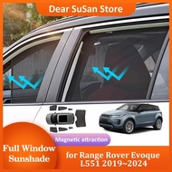 Car Sunshade For Range Rover Evoque L551 2019~2024 Car Sun Shades Anti-UV Privacy Protection Coverag