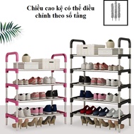 (LOẠI TỐT) Kệ giày dép 5 tầng khung inox giá để giày inox 5 tầng giầy dép kệ để đồ kệ sách ke giay d
