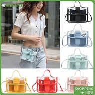 MELENE Messager Bag Square Small Jelly Candy Color Crossbody Handbag