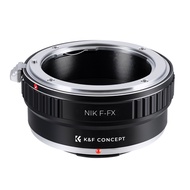 K & F Concept เลนส์ติดตั้งอะแดปเตอร์สำหรับ Nikon AI/F Mount Lens To Fujifilm X Series FX กล้องติดตั้