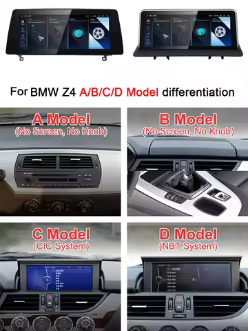 10.25INCH Android 14 Car Multimedia Player For BMW Z4 E85 E86 E89 2002-2017 Stereo Radio Wireless Ca