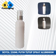 250ML WHITE SPRAY BOTTLE SILVER GOLD 250ML PLASTIC SPRAY BOTTLE REFILLABLE CONTAINER