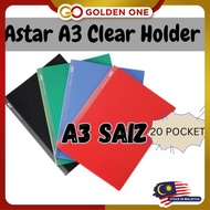ASTAR A3 CLEAR HOLDER FILE  /POCKET CLEAR FILE/Clear Book / Clear Holder /Display Book/Document File