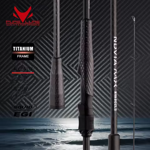 PURELURE NEW NDVIA MAX Ajing And Eging Tubular Tip 8FT 8.3FT 8.6FT 1.2-10G Soft Lure And EGI F/MF Ac