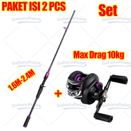 pancing 1 set lengkap kuat/Joran Pancing 1 Set Reel Besi/joran pancing kuat 50kg/Joran Pancing Lengk