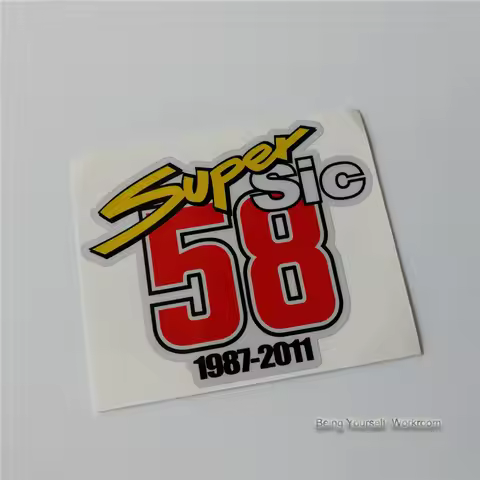 motorsport Marco Simoncelli Super Sic 58 stickers vinyl motorcycle helmet sticker road racing decals