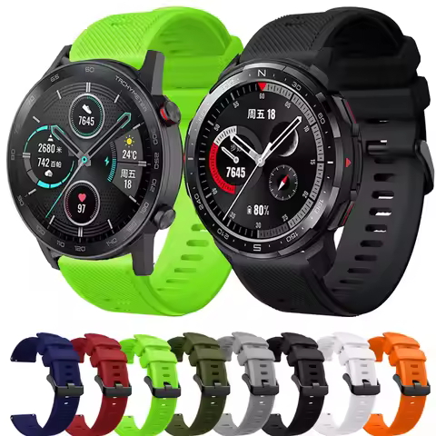 22mm Watch band For Honor Watch GS Pro Strap Honor Magic Watch 2 46mm Quick Release Silicone Bracele