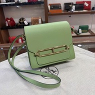 本週限時💎98%New Used Hermes Mini Roulis 3i牛油果綠金扣 Evercolor Vert Criquet #愛馬仕豬鼻包
