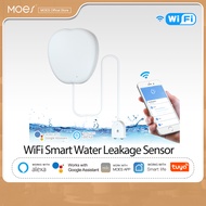 MOES ZigBee Flood Sensor Water Leakage Detector Water Tank Full Alert Overflow Security Alarm System