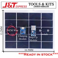 DIY Solar Charging Kit Output DC 5V for Project Charging Powerbank/Handphone using Solar for fun [Pr