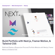 Framer Video Course- Build Portfolio with Next.js, Framer Motion, & Tailwind CSS Learn Web design | 