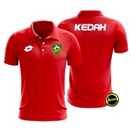 Kedah FC TRAVEL JERSEY 2022 FOOTBALL FUTSALL POLO OFFICIAL TEAM WEAR TOP APPARELS POLO Shirt Short-S
