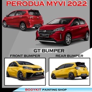 PERODUA MYVI 2022 GT STYLE FULL SET FULLSET SKIRTING (FRONT BUMPER,REAR BUMPER) FIBER GLASS BODYKIT