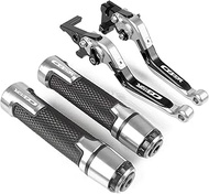 MAODOXIANG Handlebar Kits Compatible with CB190r CB 190R 2015-2018 2016 2017 Motorcycle CNC Adjustable Brake Clutch Lever Handle Grips Handlebars Accessories (Color : 2)