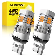 AUXITO 2Pcs T20 LED Canbus No Hyper Flash W21W WY21W 7440 7440NA LED Amber Car Turn Signal Light Bul