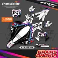 Sticker Crf Decal Honda Crf 150L Decal Crf Full Body Dekal Crf Supermoto Racing Enduro 2018 2019 202