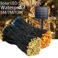 Outdoor Solar Led String Light Garland Festoon Led Lights Waterproof Christmas Wedding Decoration