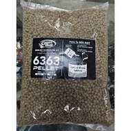 GREEN BAIT PELLET 6363 5MM 1KG/UMPAN PANCING KOLAM,DEDAK UMPAN KOLAM