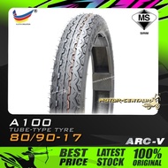 TAYAR ARC-V TUBE-TYPE TYRE A100 80/90-17