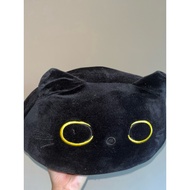 fat black cat plushie