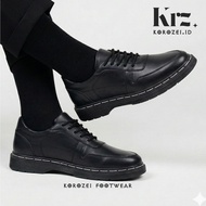 Docmart Men's Formal Oxford Work Shoes - Tanjiro Kasut Kulit Lelaki Hitam
