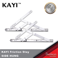 2 Pcs 4 Bar Hinge Steel 430 Friction Stay / Window Hinge / Window Stay / Engsel Cermin Tingkap