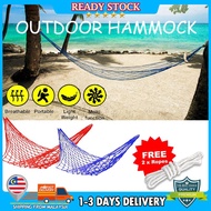 Nylon Net Hammock Outdoor Hammock Tree Hanging Swing Bed Outdoor camping Endui Buaian Gantung Tidur