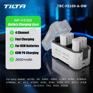 TILTA 4 Channel Camera Battery Charger Case 2400mAh Sony NP-FZ100 Battery Charger NP-W235 / DMW-BLK2