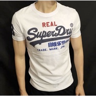 Superdry Superdry Men's Classic Letter Logo Printed Trendy T-Shirt Round Neck Slim-fit Half-