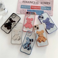 Bearbrick Embossed Bearbrick iphone Case With Square Edge With High Quality si Border 6 / 7 /8 /x /xs / max /11 /12 /13 / pro / max