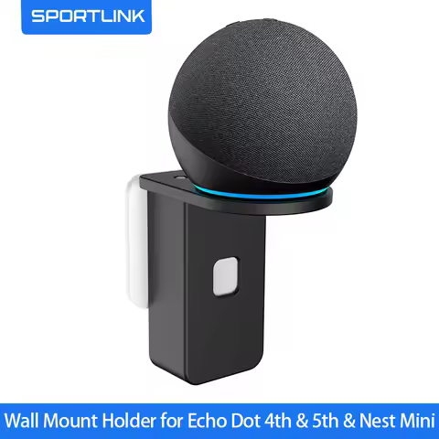 SPORTLINK Wall Mount for Echo Dot 5th & Dot 4th Gen Compatible with Google Nest Mini & Echo Pop Spac