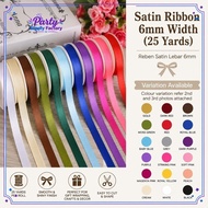 25 YARDS SATIN RIBBON 1/4 INCH / 25 YARDS REBEN SATIN 1/4 INCH (1 ROLL)