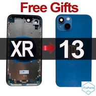 For DIY XR to 13 Back Battery Cover Housing for iPhone XR like iPhone 13/13 Pro XR to 12 Cover XR up