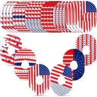 Mixweer 24 Pcs Adhesive Patches Compatible with Dexcom G7 Sweatproof Pre Cut Adhesive Tape Us Flag C