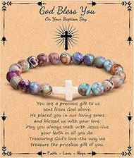 Christian Gifts, Cross Bracelet for Women Girls, Faith Religious Easter Catholic Christian Jewelry, 
