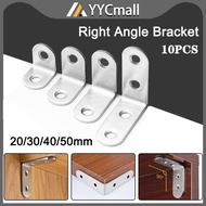 10Pcs Right Angle Bracket Fastener 90 Degree Angle Bracket Stainless Steel Right Angle Bracket