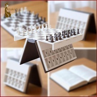 [kokiya] Chess Game Set 3 D Printed Chess Book, Folding Chessboard ,Board Game for Tournament
