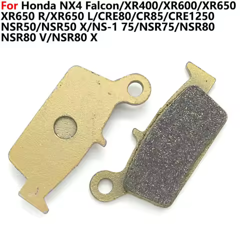 rear Motorcycle Brake Pads For Honda NX4 Falcon XR400 M/Supermotard XR600 XR650 R L CRE80 CR85 CRE12
