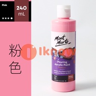 MONT MARTE Premium Pouring Acrylic Paint 240ML Fluid Acrylic Paint Black White