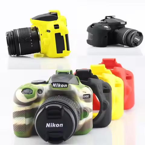 New Soft Silicone Rubber Bag For Nikon D5500 D5600 D5300 D3400 D3500 Protective Body Case Skin DSLR 