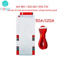 16S 48V 20S 60V 24S 72V Lifepo4 แบตเตอรี่ลิเธียมแบตเตอรี่ 50A BMS 3.2V Pack โทรศัพท์มือถือสูง 120A e