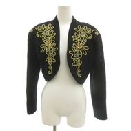 Jacket Bolero beads black Embroidery Direct from Japan Secondhand