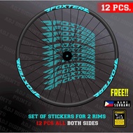 ✣FOXTER Wheel Rim Stickers for MTB with Freebies more COLORS