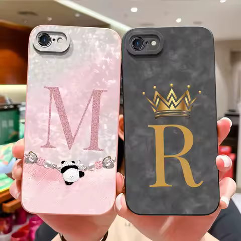 For iPhone 7 8 Plus iPhone SE Phone Case Cute Letters Back Cover For iPhone7 Plus iPhone8 Plus iPhon