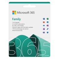 OFFICE 365 FAMILY  -  1 Tài Khoản 5 Thiết bị 12 Tháng  + 1TB Lưu Trữ  -  Hàng Chính Hãng