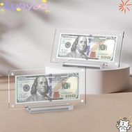 LUOYAO1 Dollar Bill Picture Frame Holder,  Acrylic Transparent Acrylic Display Frame, Commemorative 