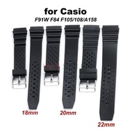 18 20 22mm Watch Strap for Casio Watch Band for F91W F84 F105/108/A158 Electronic Wristwatch Band Sp